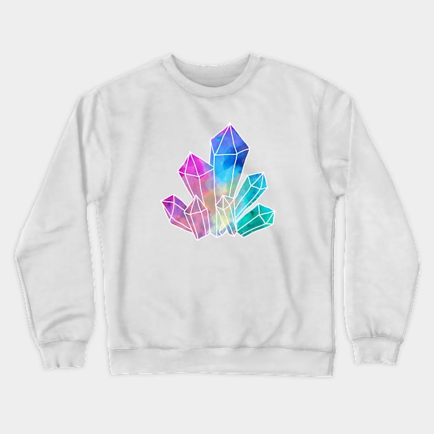 Colorful Crystals Crewneck Sweatshirt by lolosenese